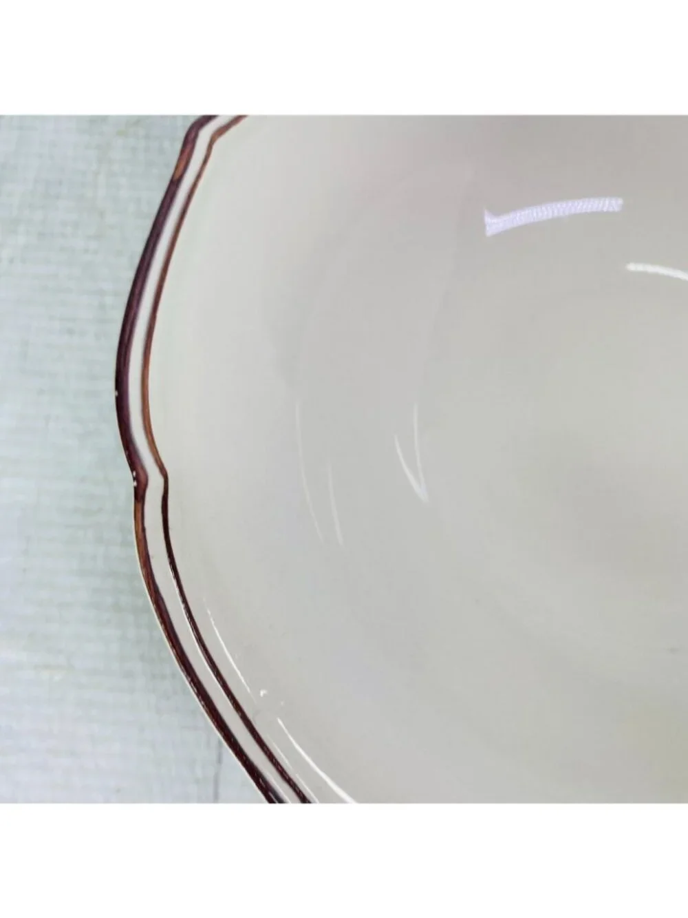 Bordallo Pinheiro Portugal CHAMBORD Scalloped Cream Soup Ceral Bowls Set of 4